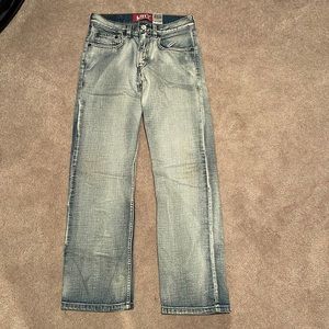 Boy’s faded Levi’s blue jeans size 14 regular. 514-slim straight. 27X27